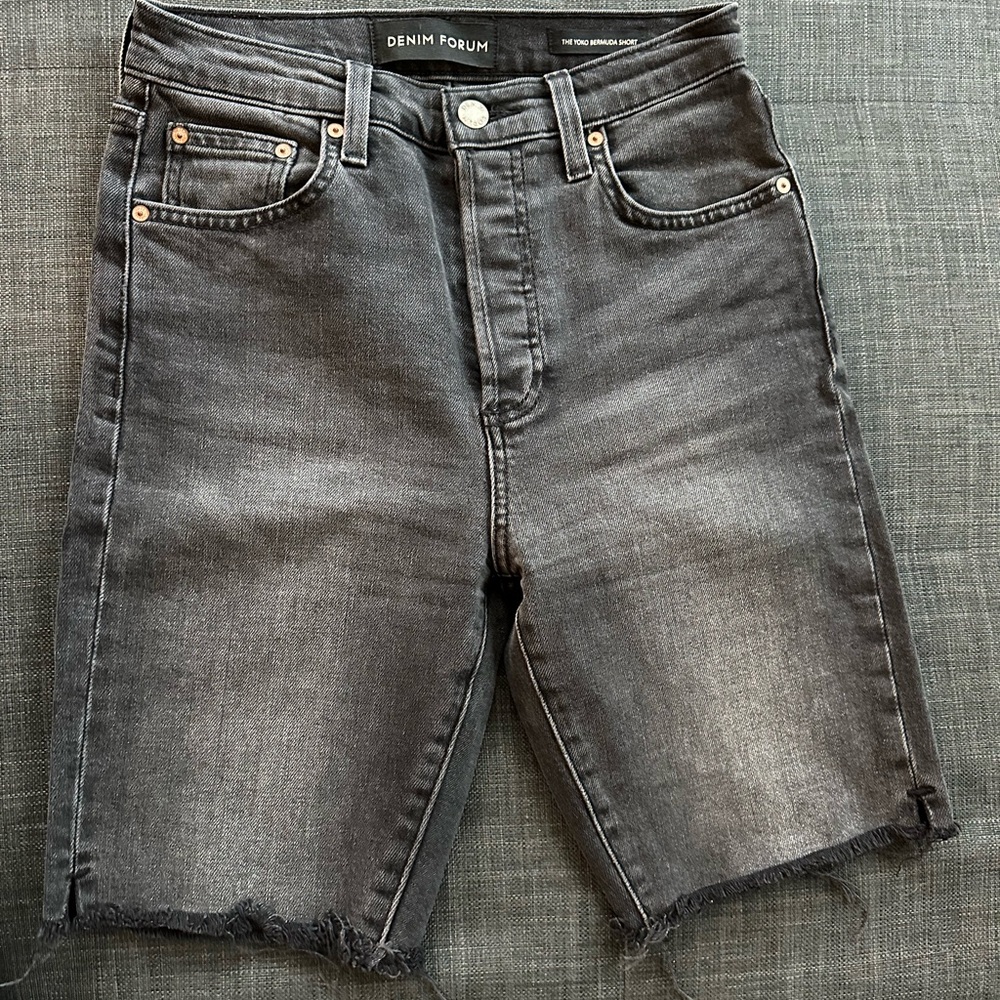 Denim Forum Charcoal Bermuda Shorts